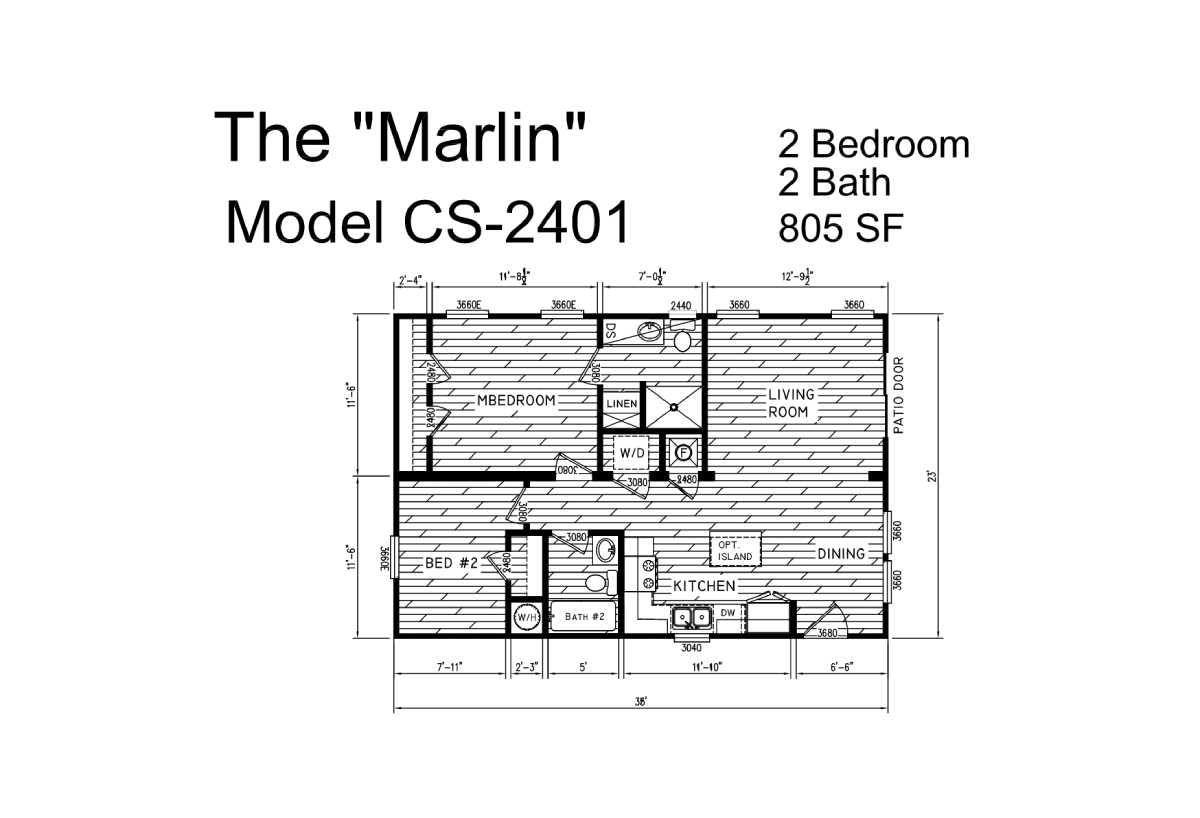 Creekside Series / The Marlin CS2401 by Marty Wright Home Sales